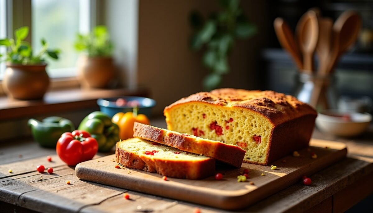 Recette express : Cake moelleux au chorizo et poivrons, un délice simple à préparer Recette express : Cake moelleux au chorizo et poivrons, un délice simple à préparer