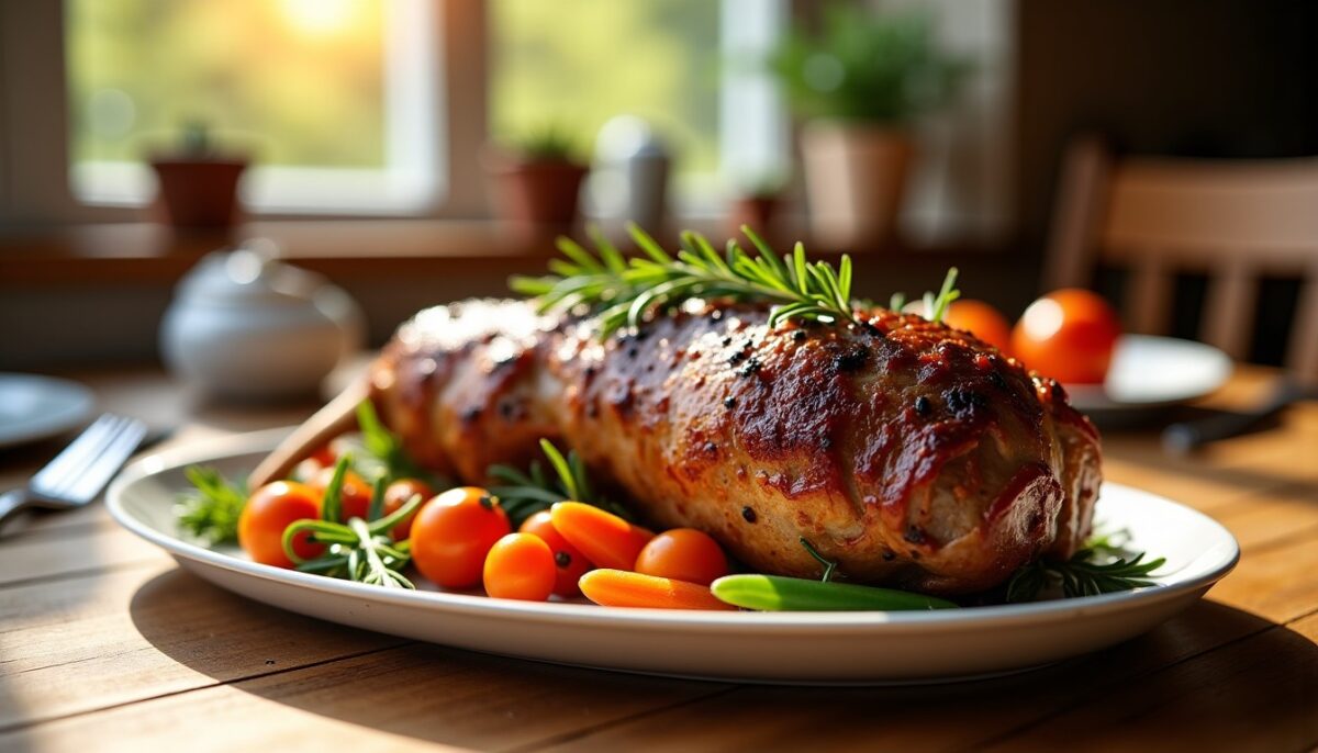 Gigot d'agneau rôti à basse température : la recette pour une viande fondante et savoureuse