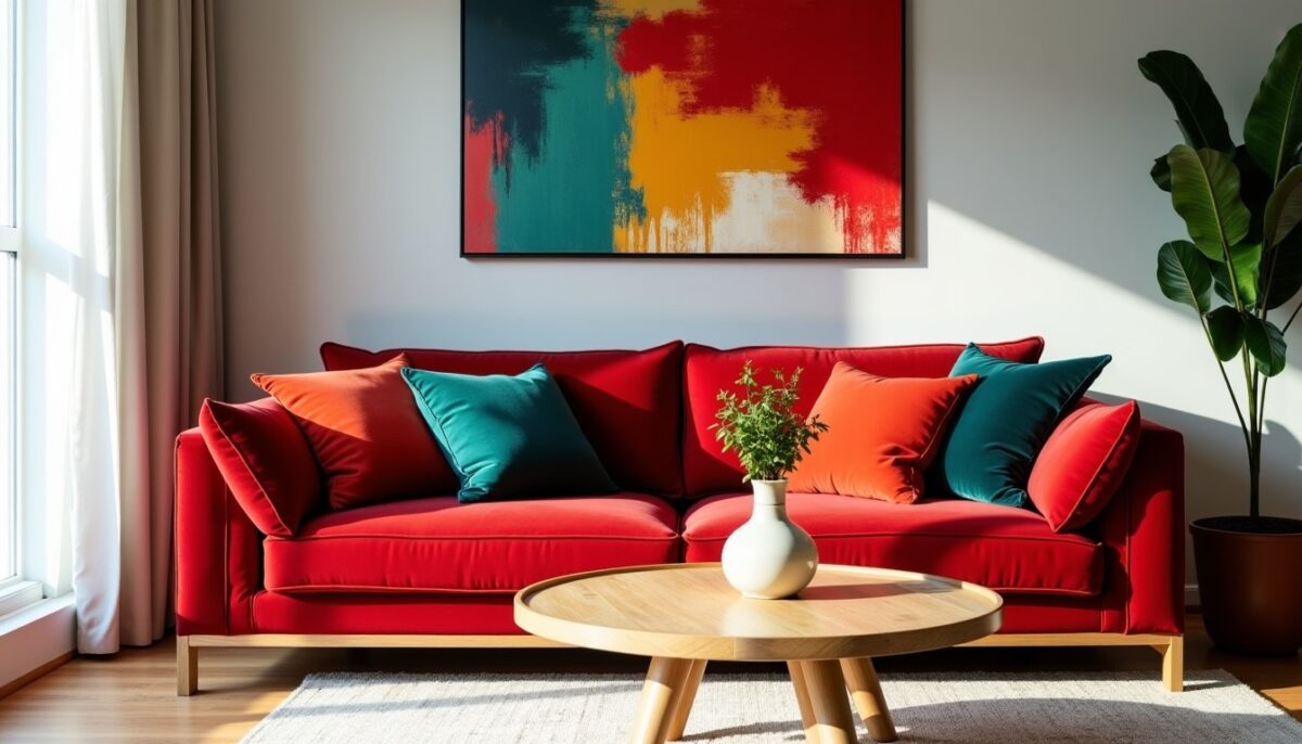 Rouge et ses couleurs complémentaires : astuces pour une déco harmonieuse et tendance Rouge et ses couleurs complémentaires : astuces pour une déco harmonieuse et tendance