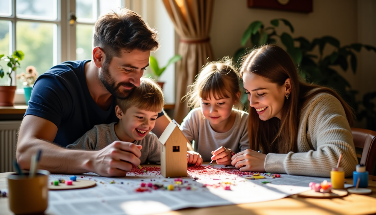 Loisirs créatifs à domicile : impact réel sur la vie familiale